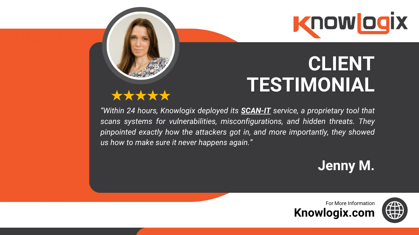 “Knowlogix Saved My Business”: Why SMBs Are Turning to Trusted Cybersecurity Experts